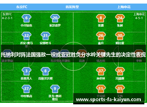 托纳利对阵法国强敌一役成亚冠胜负分水岭关键先生的决定性表现